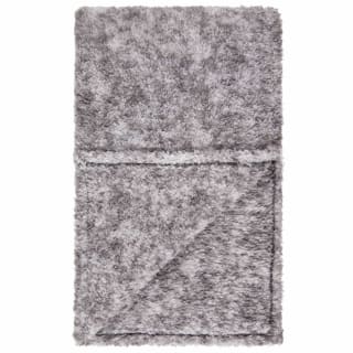 B&M Simply Two Tone Teddy Throw - Grey
