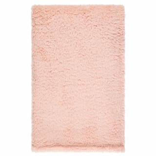 B&M Simply Two Tone Teddy Throw - Blush