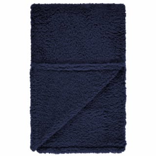 B&M Simply Teddy Navy Rolled Throw