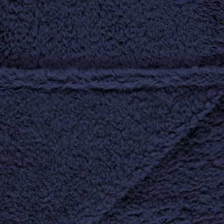 B&M Simply Teddy Navy Rolled Throw