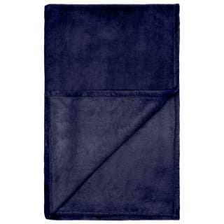  Navy Coral Fleece Throw