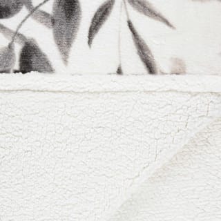  Winston Mono Leaf Sherpa Throw