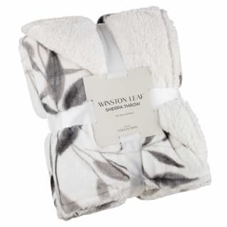  Winston Mono Leaf Sherpa Throw