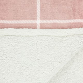  Winston Blush Sherpa Check Throw