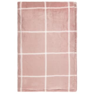 Winston Blush Sherpa Check Throw