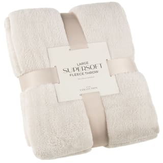  Large Cream Fleece Throw