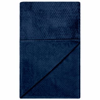  Simply Everyday Oversized Waffle Throw - Navy