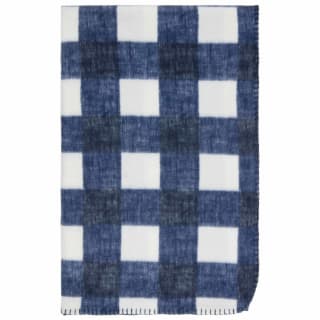  Simply Navy & Gingham Polar Fleece Throw 2pk