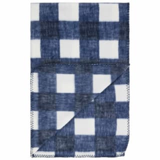  Simply Navy & Gingham Polar Fleece Throw 2pk