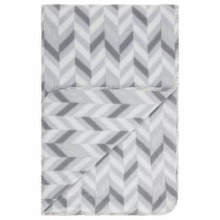  Simply Grey & Geo Print Polar Fleece Throw 2pk
