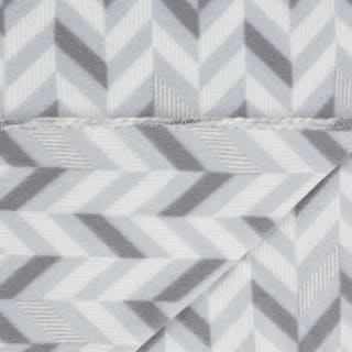  Simply Grey & Geo Print Polar Fleece Throw 2pk