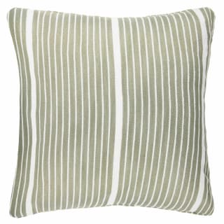  Green Stripe Double Sided Woven Cushion With Pipe