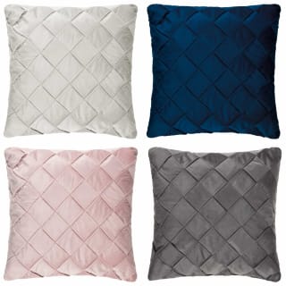  Basket Weave Silver Cushion