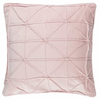  Geo Velvet Cushion - Blush