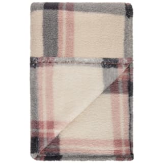  Simply Blush Check Sherpa Throw