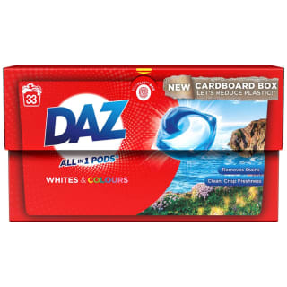  Daz All-in-One Laundry Pods 33pk - Whites & Colours
