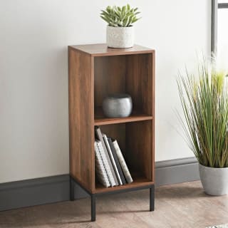  Tromso 2 Cube Shelving Unit - Rustic Oak Finish
