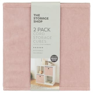  Lokken Cord Storage Cubes 2pk - Pink