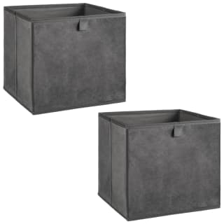  Lokken Velvet Storage Cubes 2pk - Grey