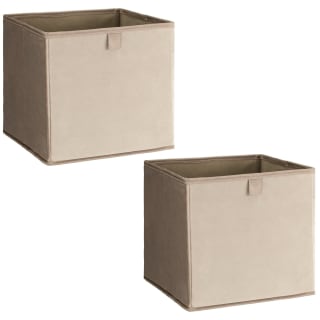  Lokken Velvet Storage Cubes 2pk - Mushroom