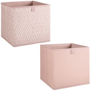  Lokken Printed Storage Cubes 2pk - Pink Diamond