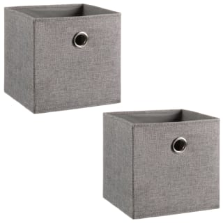  Lokken Linen Storage Cubes 2pk - Grey