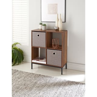  Lokken Linen Storage Cubes 2pk - Grey