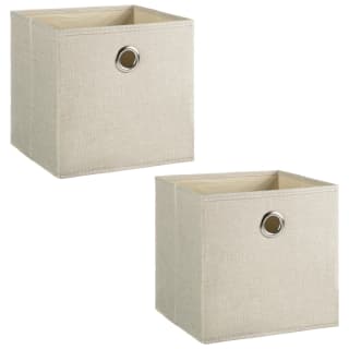  Lokken Linen Storage Cubes 2pk - Natural
