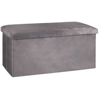 B&M Velvet Storage Box - Grey