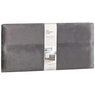 B&M Velvet Storage Box - Grey