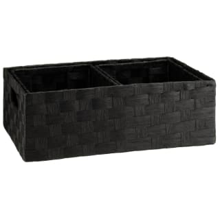 B&M Caen Set Of 3 Paper Rope Baskets - Black