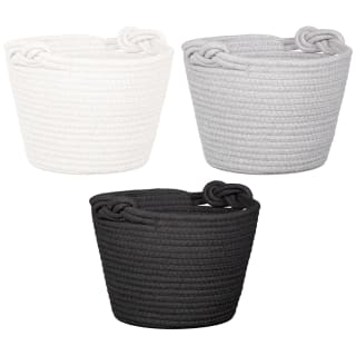 B&M Cara Rope Basket With Handle - Grey