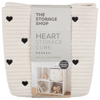 B&M Heart Shaped Storage Cube