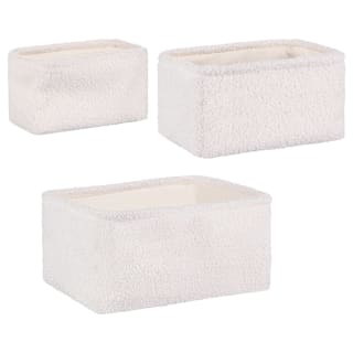B&M Set Of 3 Boucle Baskets