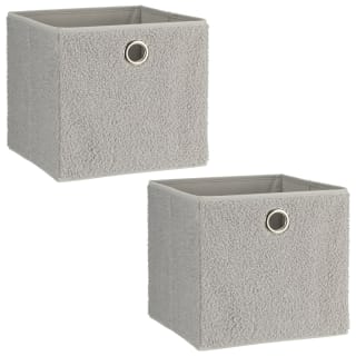  Lokken Teddy Storage Cubes 2pk - Grey