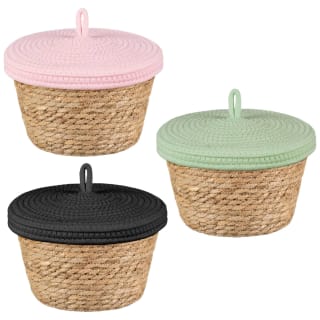 B&M Kendall Basket With Lid - Black