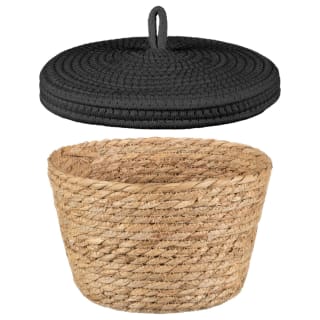 B&M Kendall Basket With Lid - Black