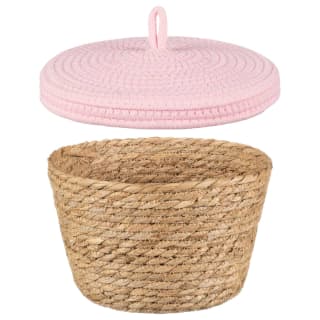 B&M Kendall Basket With Lid - Pink