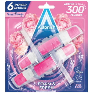  Astonish Foam & Fresh Toilet Block 2pk - Peony