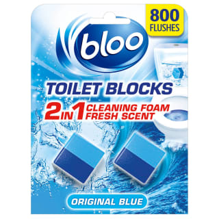  Bloo 2-in-1 Toilet Blocks 2pk - Original Blue