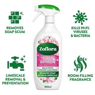  Zoflora Power Bathroom Spray 800ml - Sweet Freesia & Jasmine
