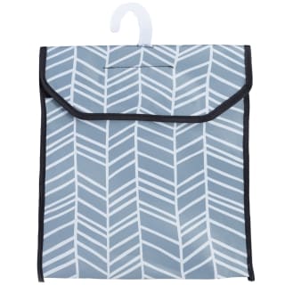  Minky Peg Bag Geo - Grey & White