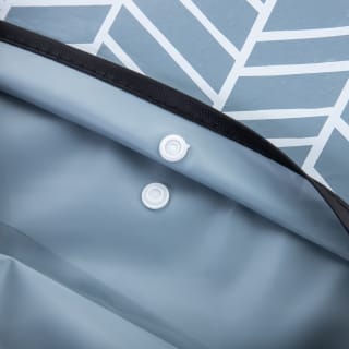  Minky Peg Bag Geo - Grey & White