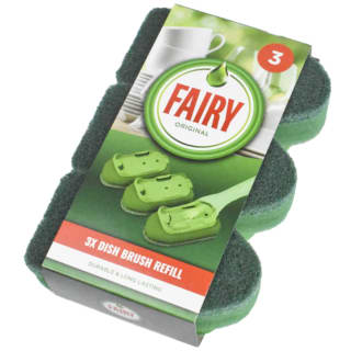  Fairy Soap Dish Brush Refil 3pk