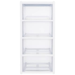B&M White 4 Tier Drawers