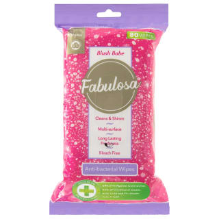  Fabulosa Anti Bacterial Wipes 80pk - Blush Babe