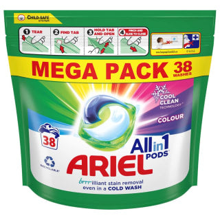  Ariel Colour All In 1 Pods 38 Washes