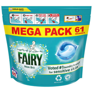  Fairy Non Bio Washing Liquid Pods 61 Washes