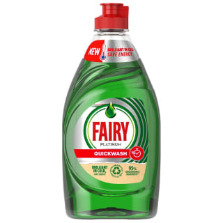  Fairy Platinum Quick Wash Washing Up Liquid 383ml - Original